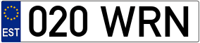 Truck License Plate